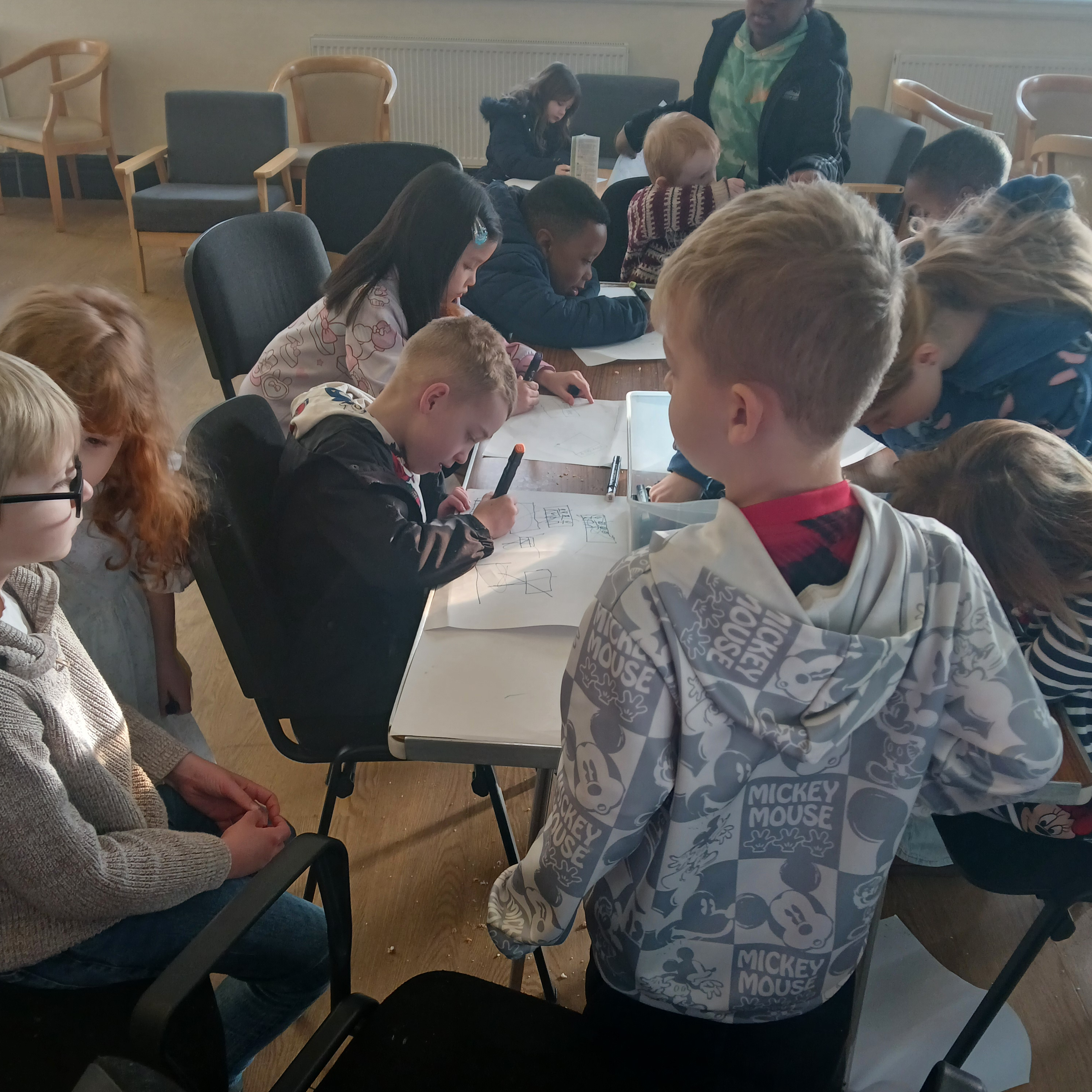 Working together on a project